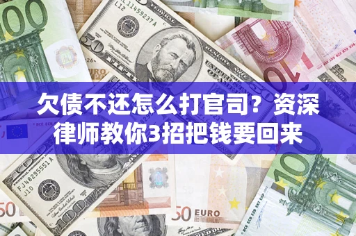 武汉欠债不还怎么打官司？资深律师教你3招把钱要回来