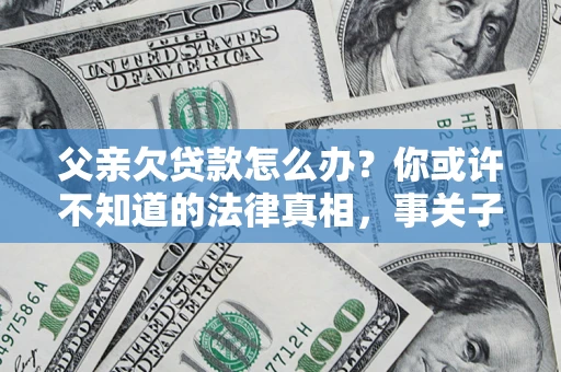 武汉父亲欠贷款怎么办？你或许不知道的法律真相，事关子女未来