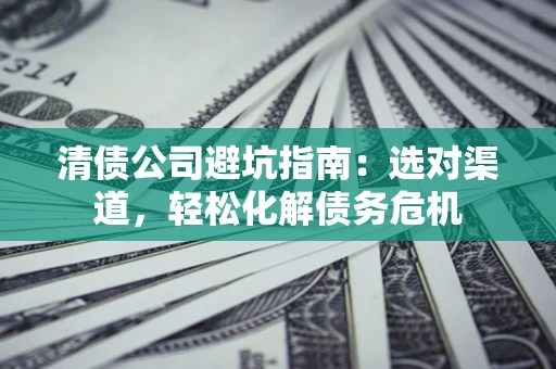 武汉清债公司避坑指南：选对渠道，轻松化解债务危机