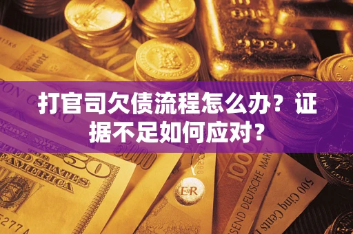武汉打官司欠债流程怎么办？证据不足如何应对？