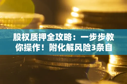 武汉股权质押全攻略：一步步教你操作！附化解风险3条自救法则