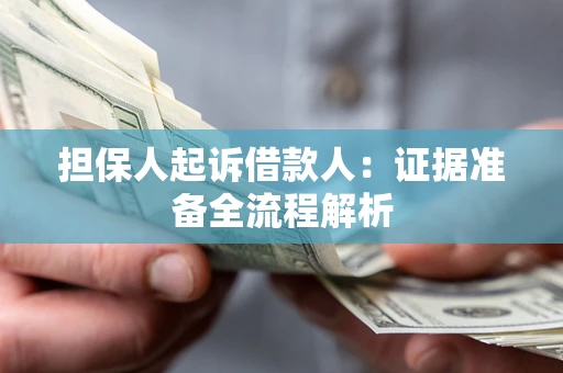 武汉担保人起诉借款人：证据准备全流程解析
