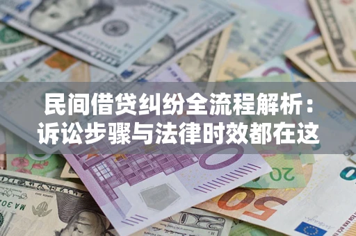 武汉民间借贷纠纷全流程解析：诉讼步骤与法律时效都在这儿了