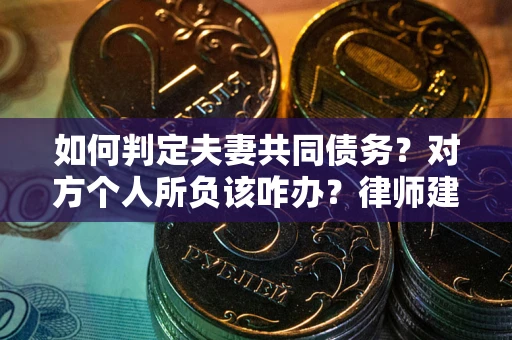 武汉如何判定夫妻共同债务？对方个人所负该咋办？律师建议