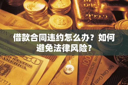 武汉借款合同违约怎么办？如何避免法律风险？