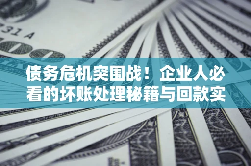 武汉债务危机突围战！企业人必看的坏账处理秘籍与回款实战指南