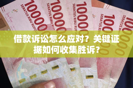 武汉借款诉讼怎么应对？关键证据如何收集胜诉？