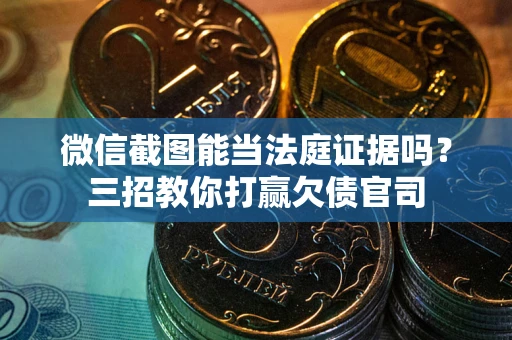 武汉微信截图能当法庭证据吗？三招教你打赢欠债官司